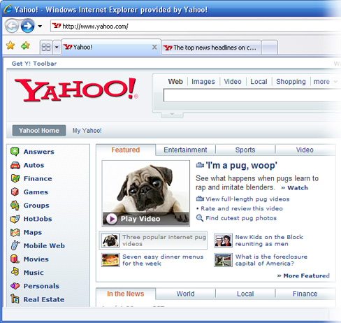 yahoo features animation from software startup business from Dan Engel